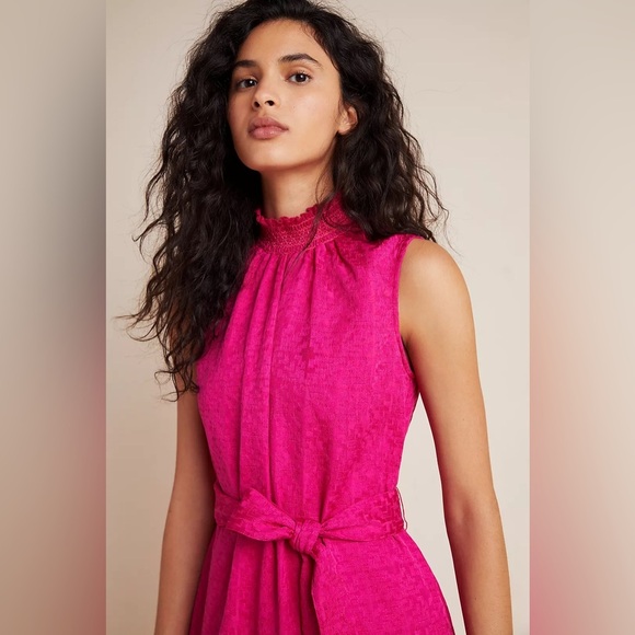 AMADI Anthropologie Andresa Flounced Midi Dress (6) - Picture 2 of 3